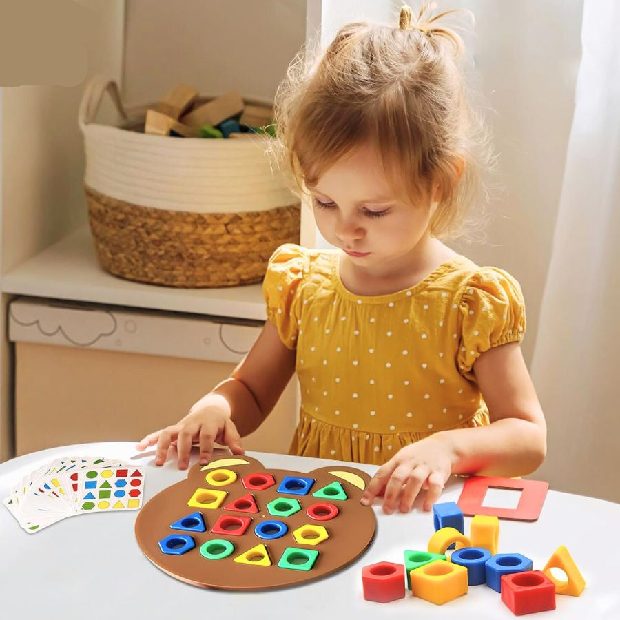 Shape and Colour Puzzle for Children - ShapeMatch-Nora Luxe