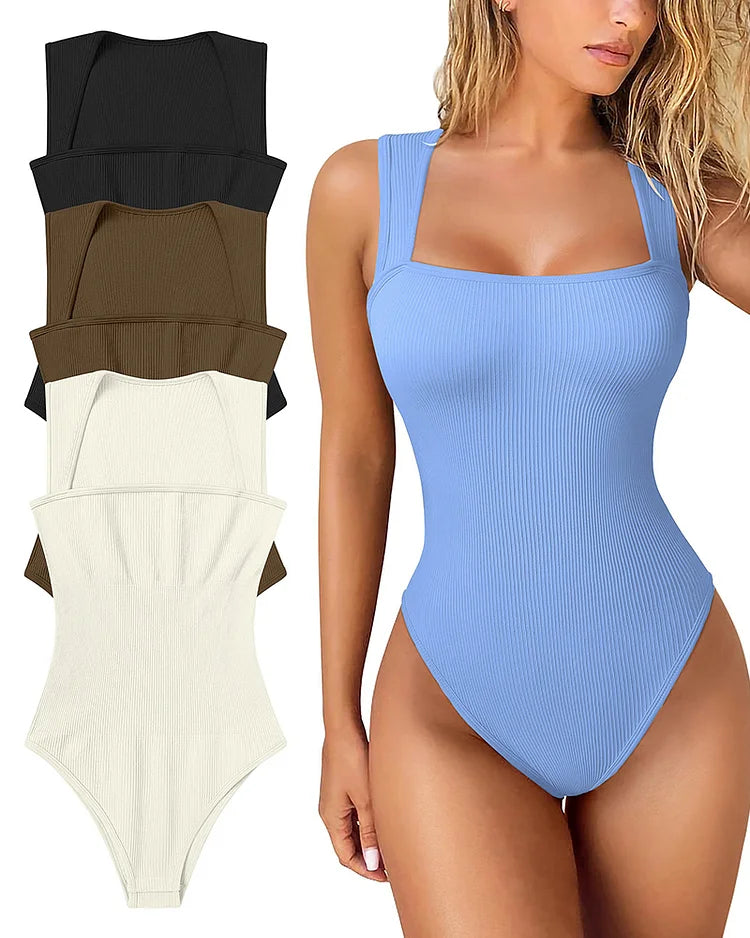 Shaping Effect Women's Bodysuit – Sophie-Light blue-S-The Livary
