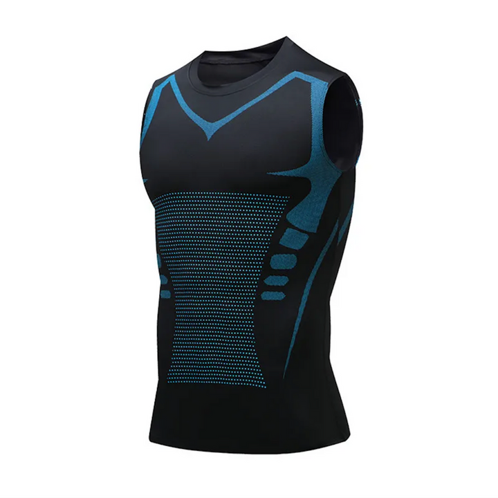 Shaping Vest - CoreSculpt-Black/Blue-S - 110–132 lbs-Nora Luxe