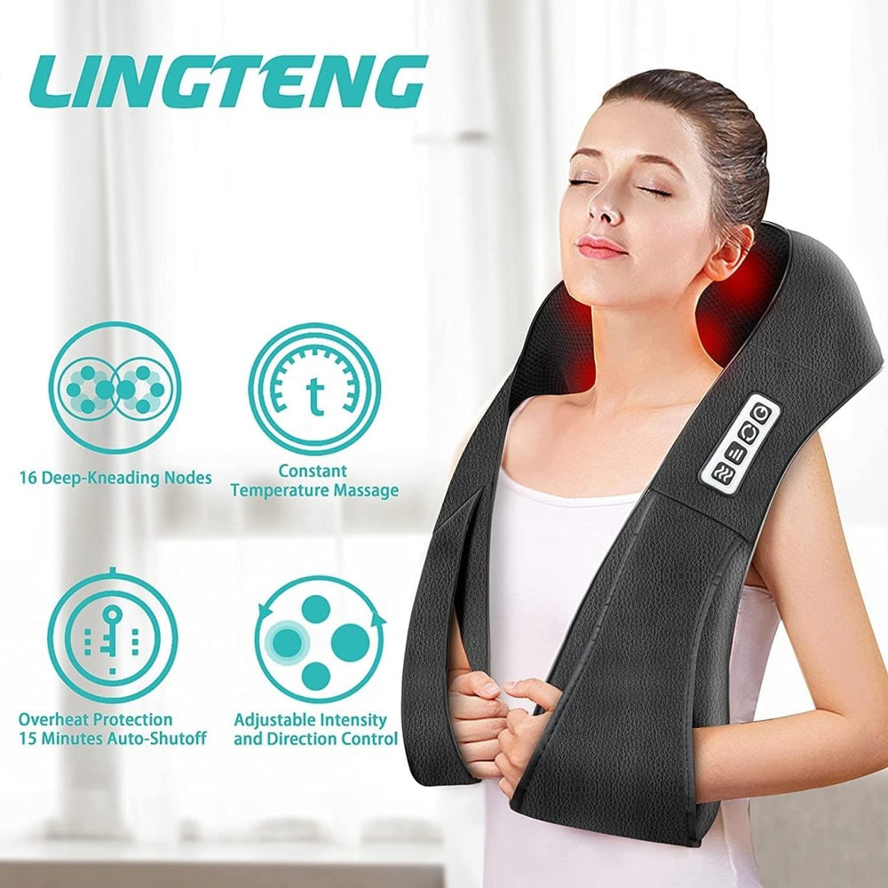 Shiatsu Massage Cushion with Infrared - FlowRelief-Nora Luxe