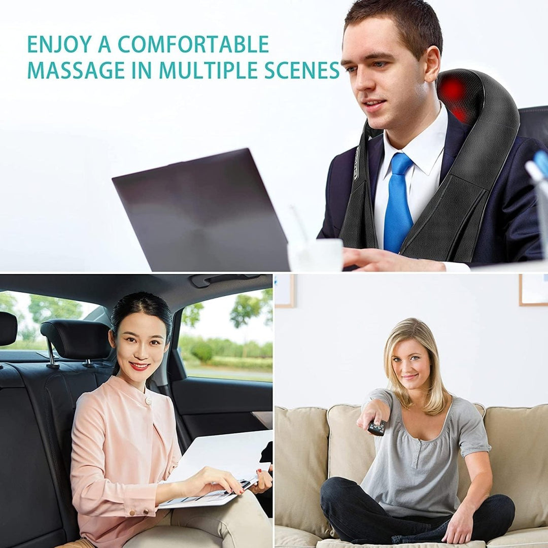 Shiatsu Massage Cushion with Infrared - FlowRelief-Nora Luxe
