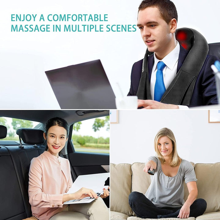 Shiatsu Massage Cushion with Infrared - FlowRelief-Nora Luxe