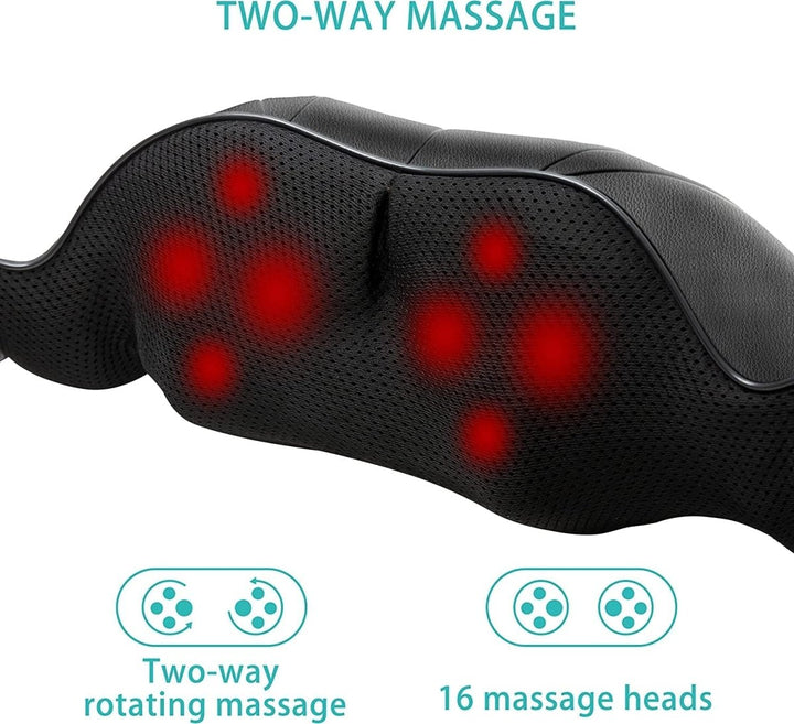 Shiatsu Massage Cushion with Infrared - FlowRelief-Nora Luxe