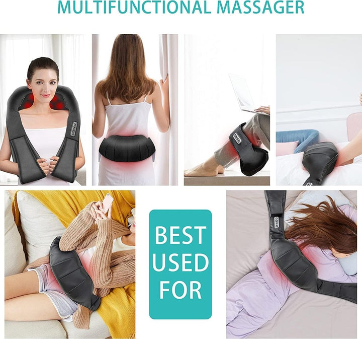 Shiatsu Massage Cushion with Infrared - FlowRelief-Nora Luxe