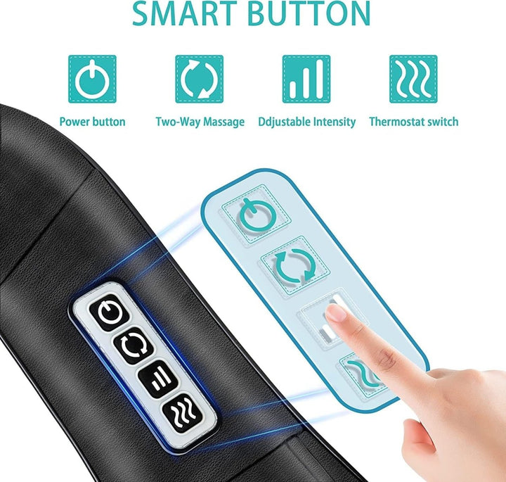 Shiatsu Massage Cushion with Infrared - FlowRelief-Nora Luxe