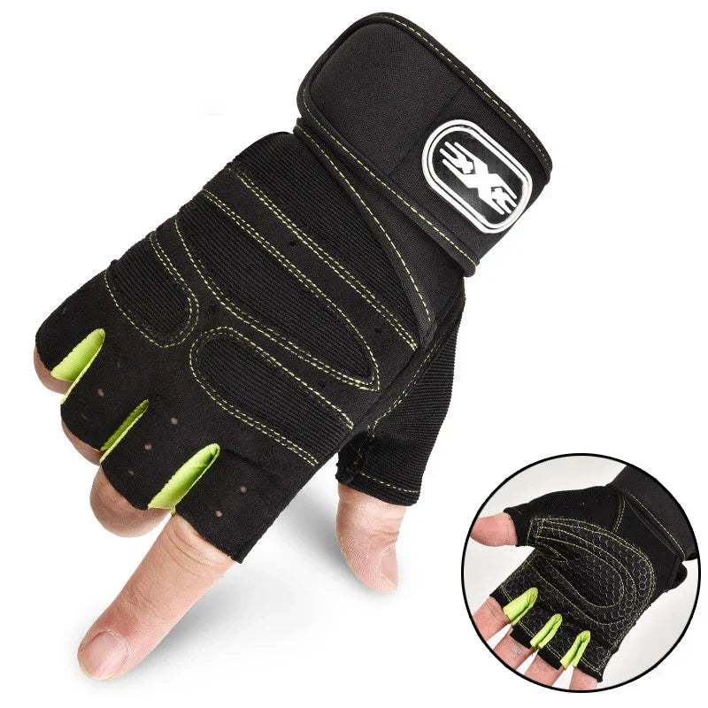 Shock-resistant and Supportive Gym Gloves - FitFlex-Black-S-Nora Luxe