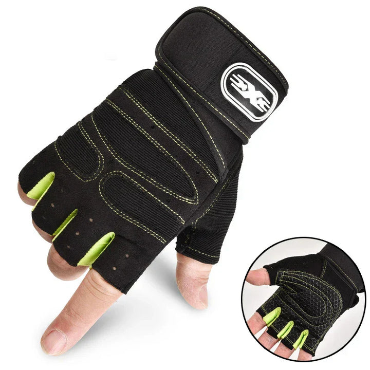 Shock-resistant and Supportive Gym Gloves - FitFlex-Black-S-Nora Luxe