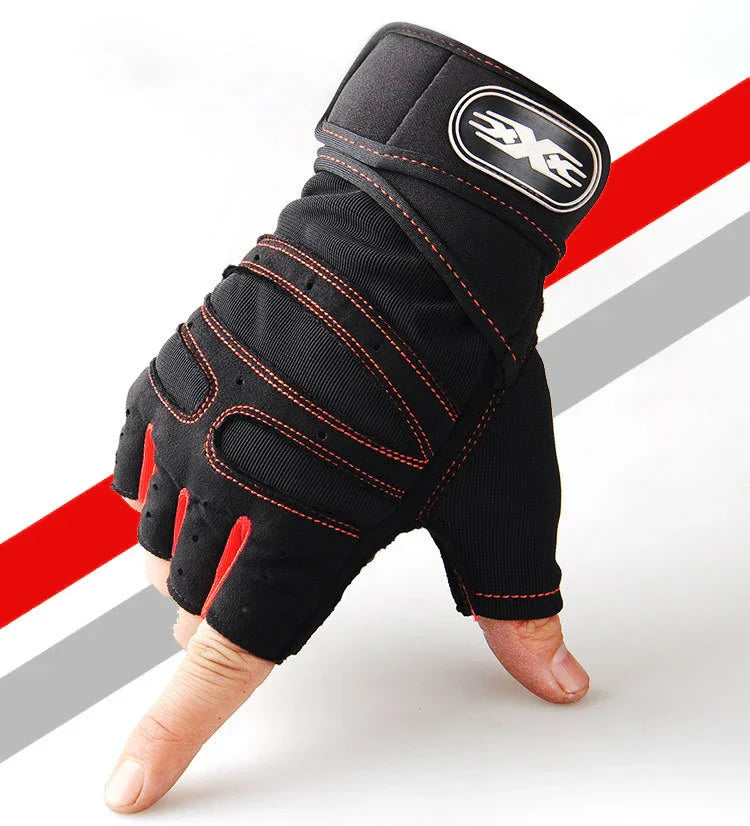 Shock-resistant and Supportive Gym Gloves - FitFlex-Black-S-Nora Luxe
