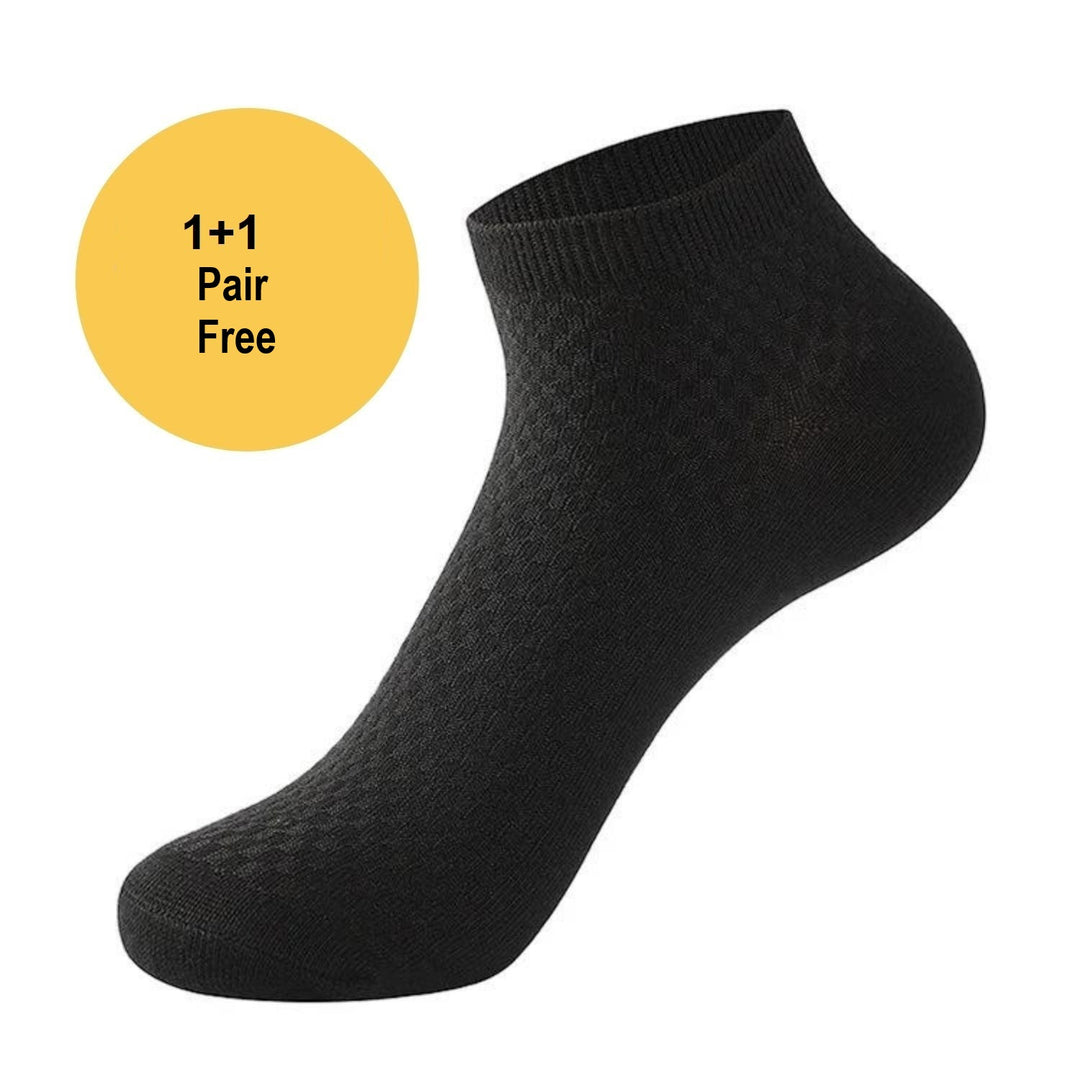 Short Bamboo Socks - BambooFeet-Black-1x Pair (+1 Free)-5.5 - 8.0-Nora Luxe