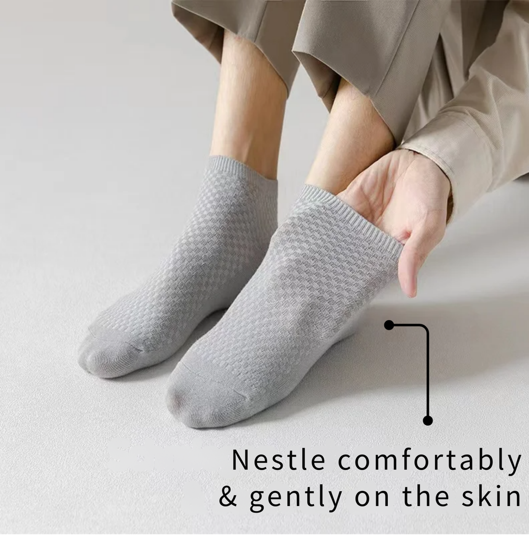 Short Bamboo Socks - BambooFeet-Black-1x Pair (+1 Free)-5.5 - 8.0-Nora Luxe