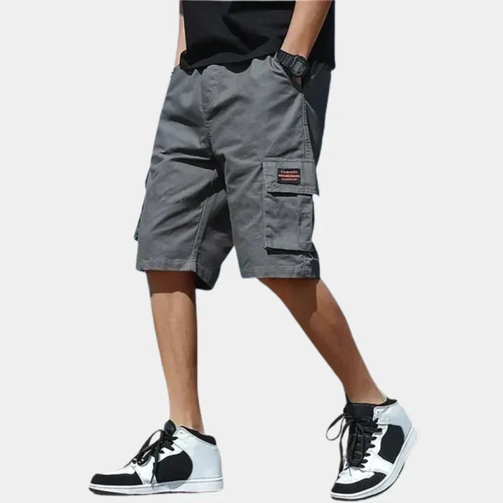 Short cotton cargo shorts – Finn-Gray-S-Nora Luxe
