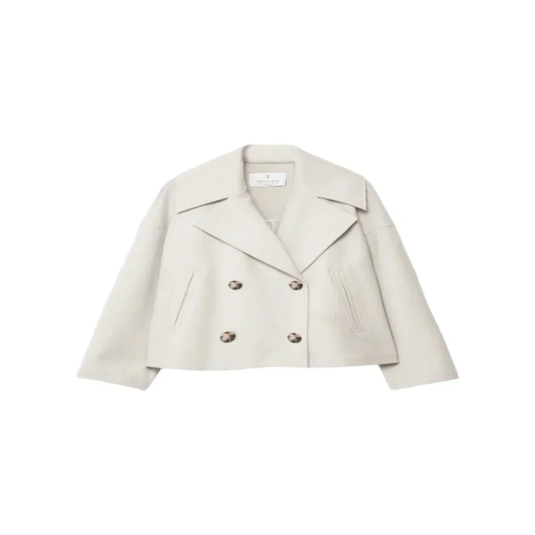 Autumn short jacket in double-breasted style – Clara