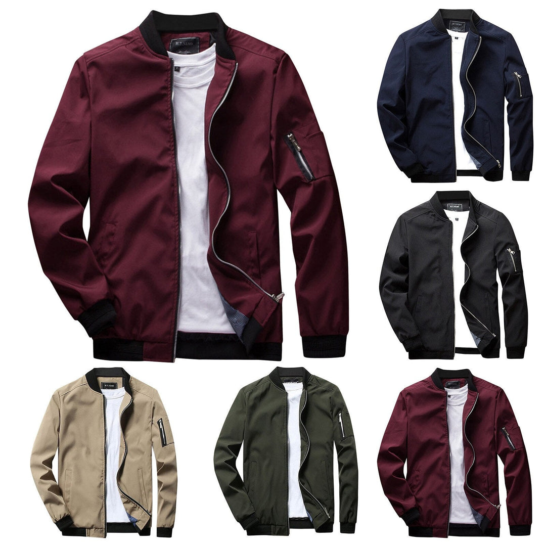 Short Summer Jacket for Men - Orion-Olive green-M-Nora Luxe