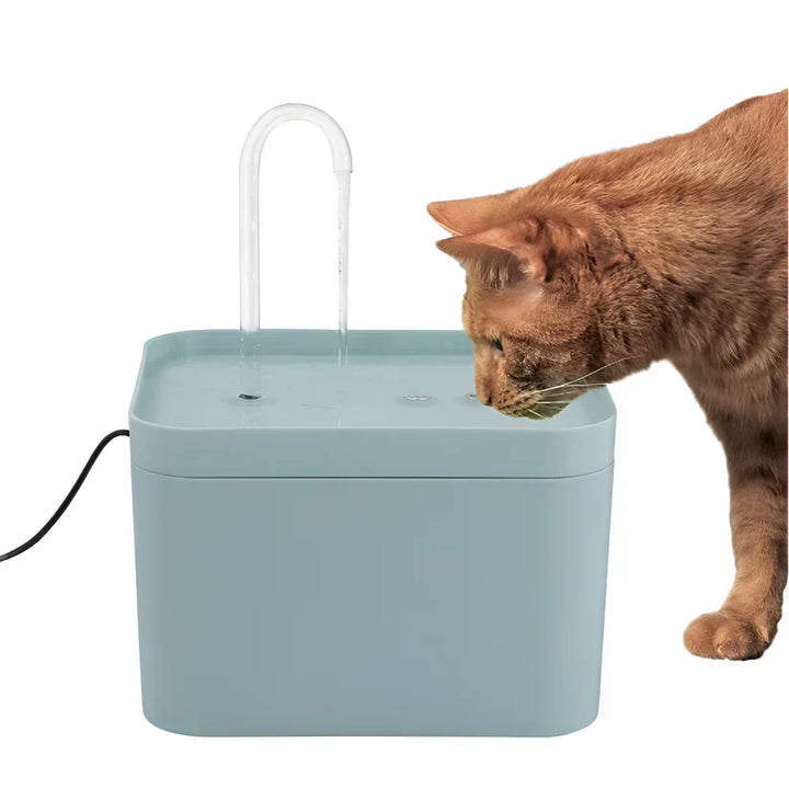 Silent Automatic Water Fountain for Cats - PureFlow-Blue-Nora Luxe