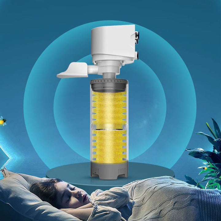 Silent Electric Aquarium Filter – AquaSilence-4W-Nora Luxe