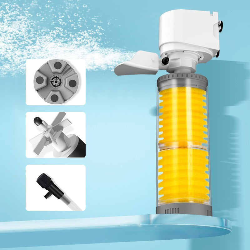 Silent Electric Aquarium Filter – AquaSilence-4W-Nora Luxe