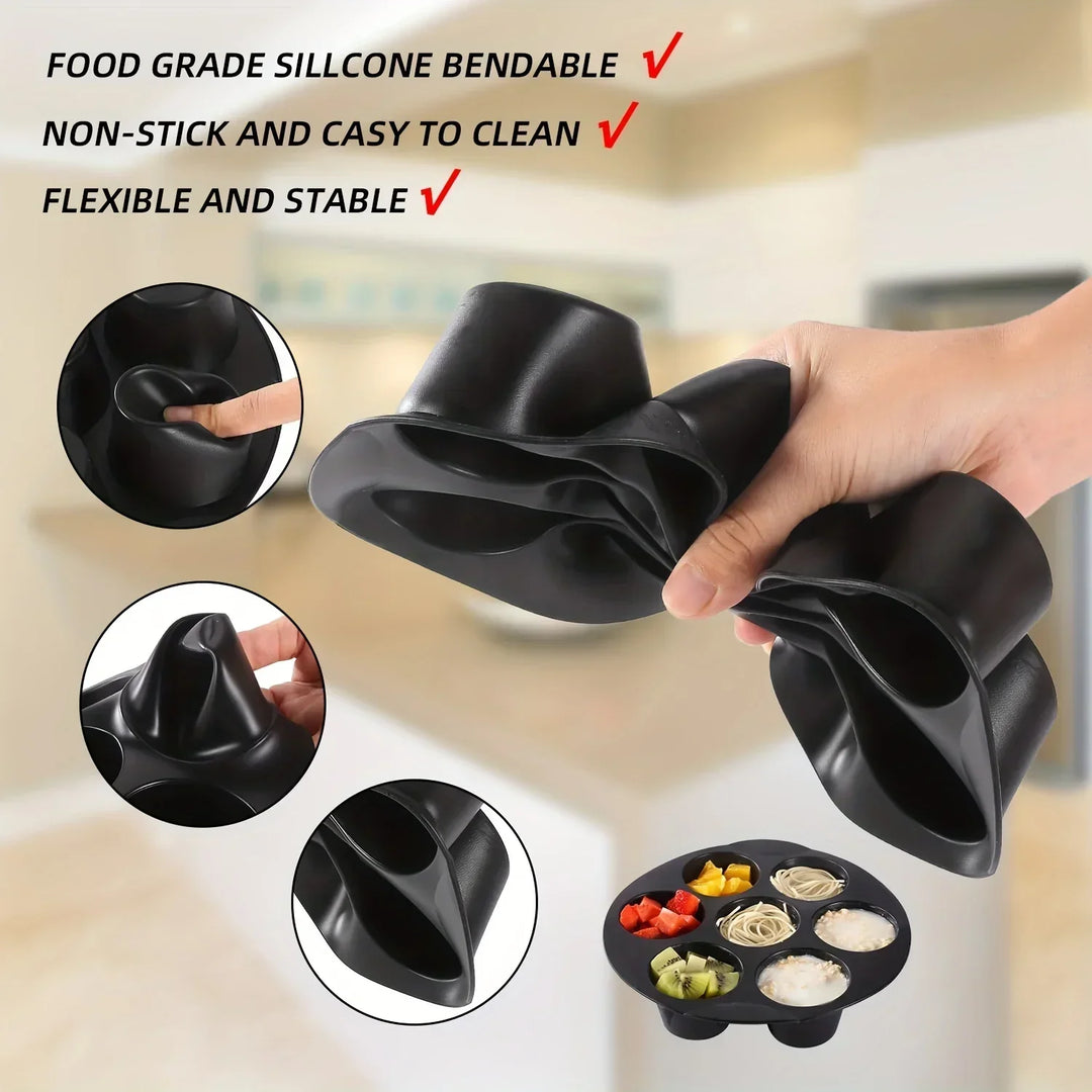 Silicone Baking Mold for Microwave and Air Fryer - FlexiBake-7.09 in-Nora Luxe