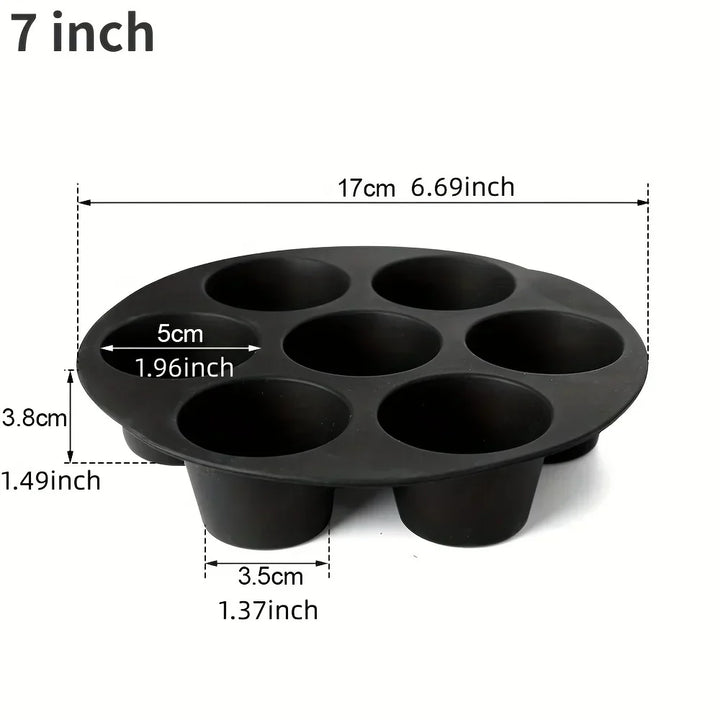 Silicone Baking Mold for Microwave and Air Fryer - FlexiBake-7.09 in-Nora Luxe
