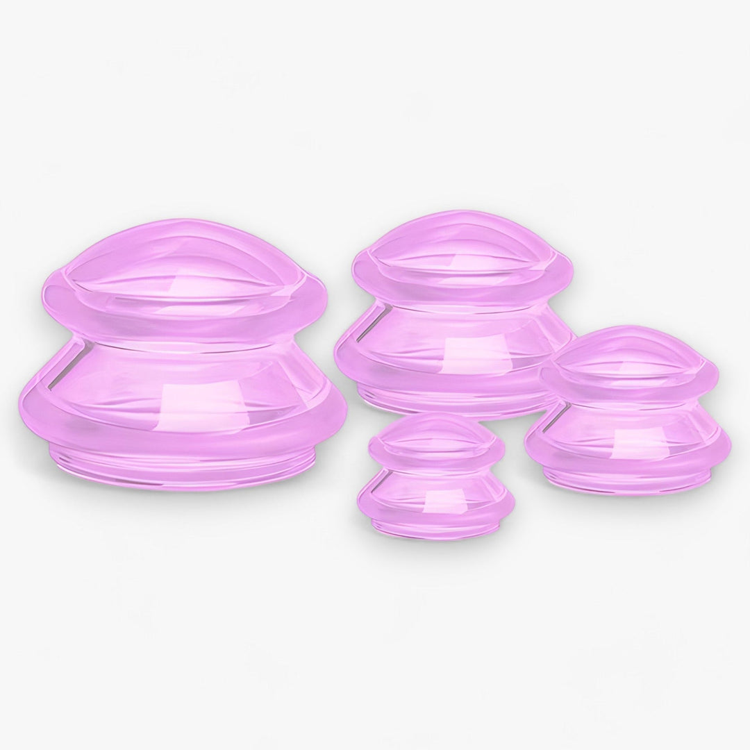 Silicone Cupping Therapy Set - GlowCupp-Purple-Nora Luxe