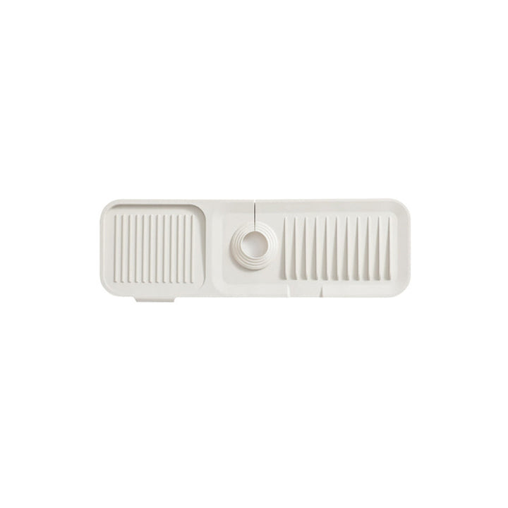 Silicone Draining Mat with Self-Drainage – DripGuard-White-Small-Nora Luxe