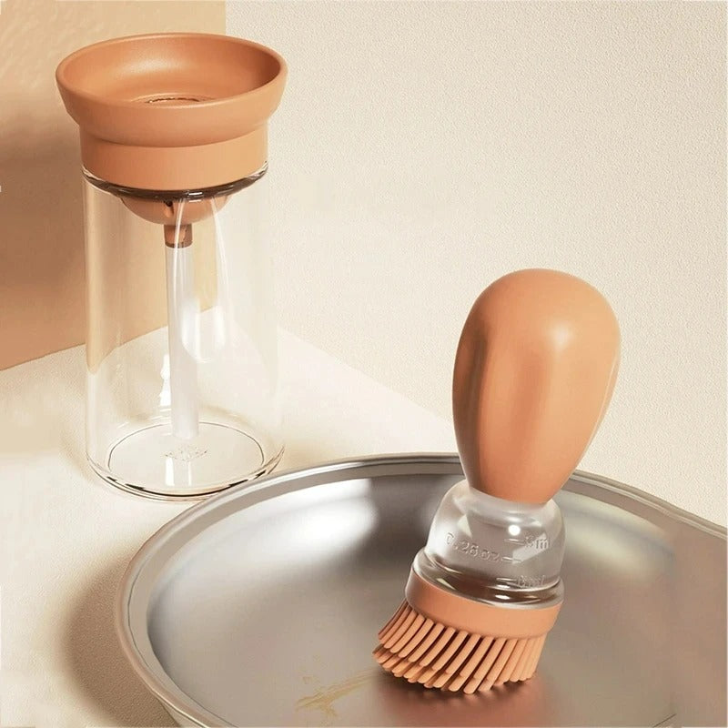 Silicone Oil Bottle with Brush Head - OilBuddy-Blue-Nora Luxe