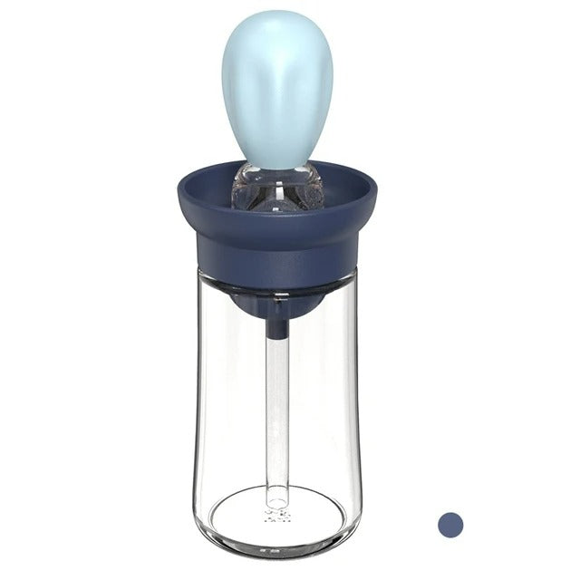 Silicone Oil Bottle with Brush Head - OilBuddy-Blue-Nora Luxe