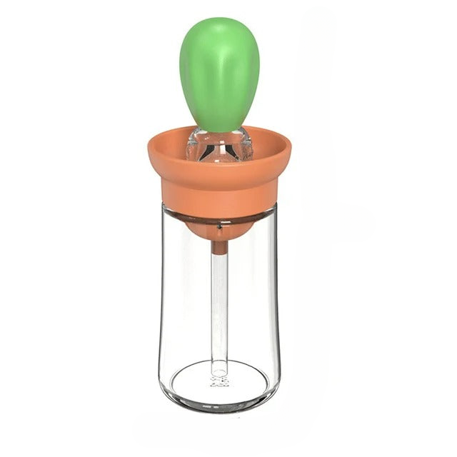 Silicone Oil Bottle with Brush Head - OilBuddy-Green-Nora Luxe