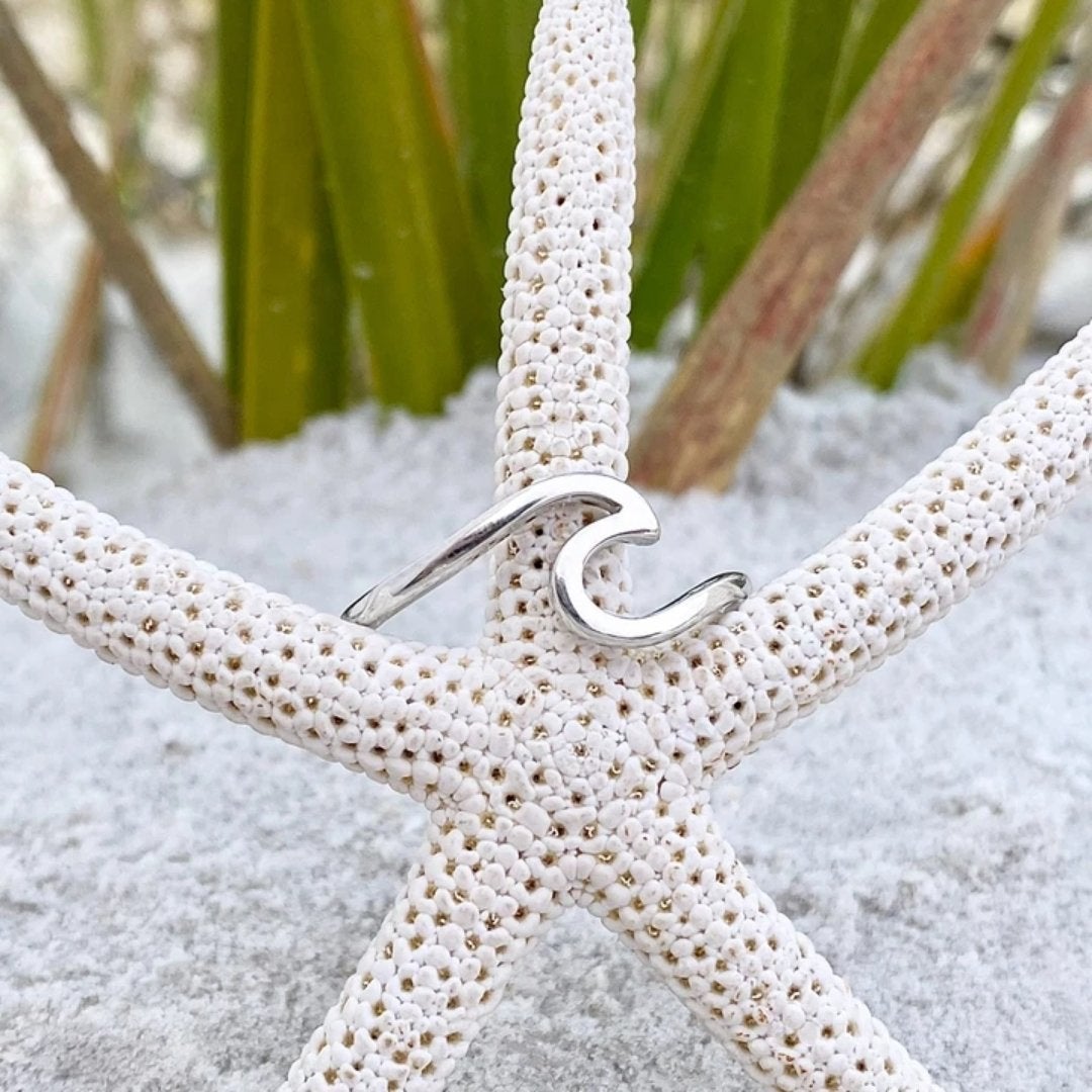 Silver Sea Wave Ring - Maris-5-Nora Luxe