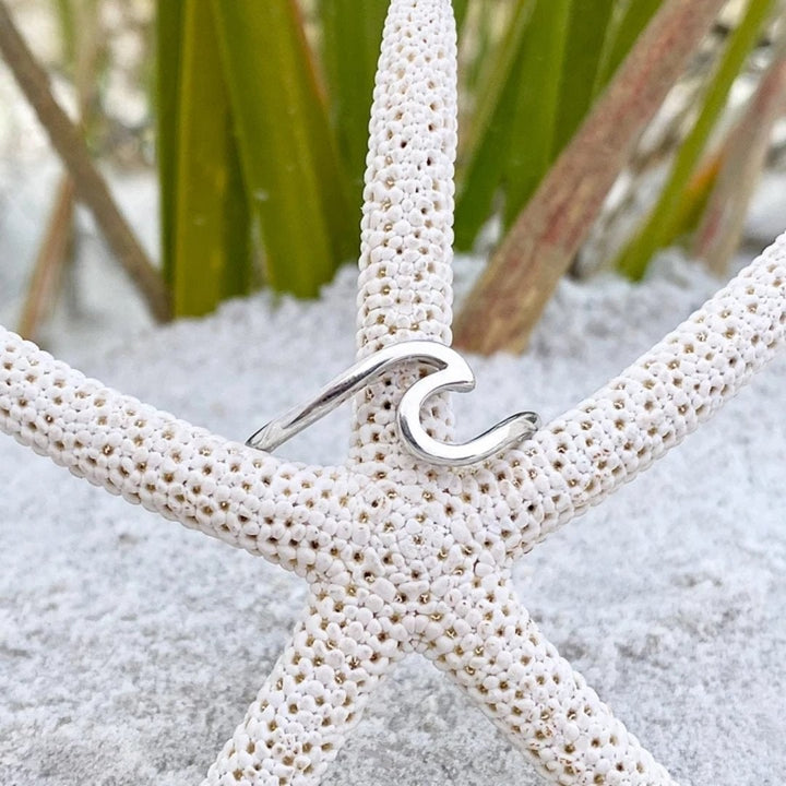 Silver Sea Wave Ring - Maris-5-Nora Luxe