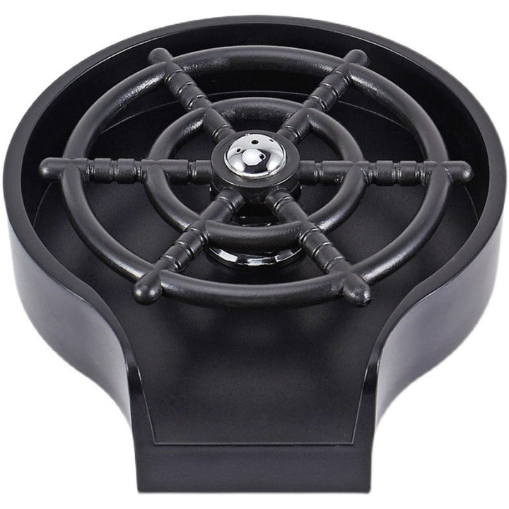 Simple One-Handed Glass Washer - CupJet-Black-Nora Luxe