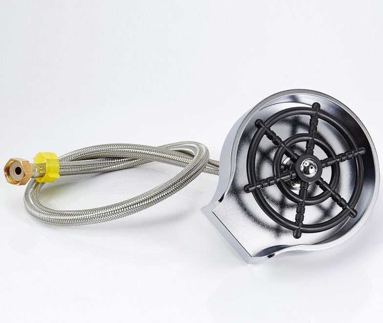 Simple One-Handed Glass Washer - CupJet-Silver-Nora Luxe