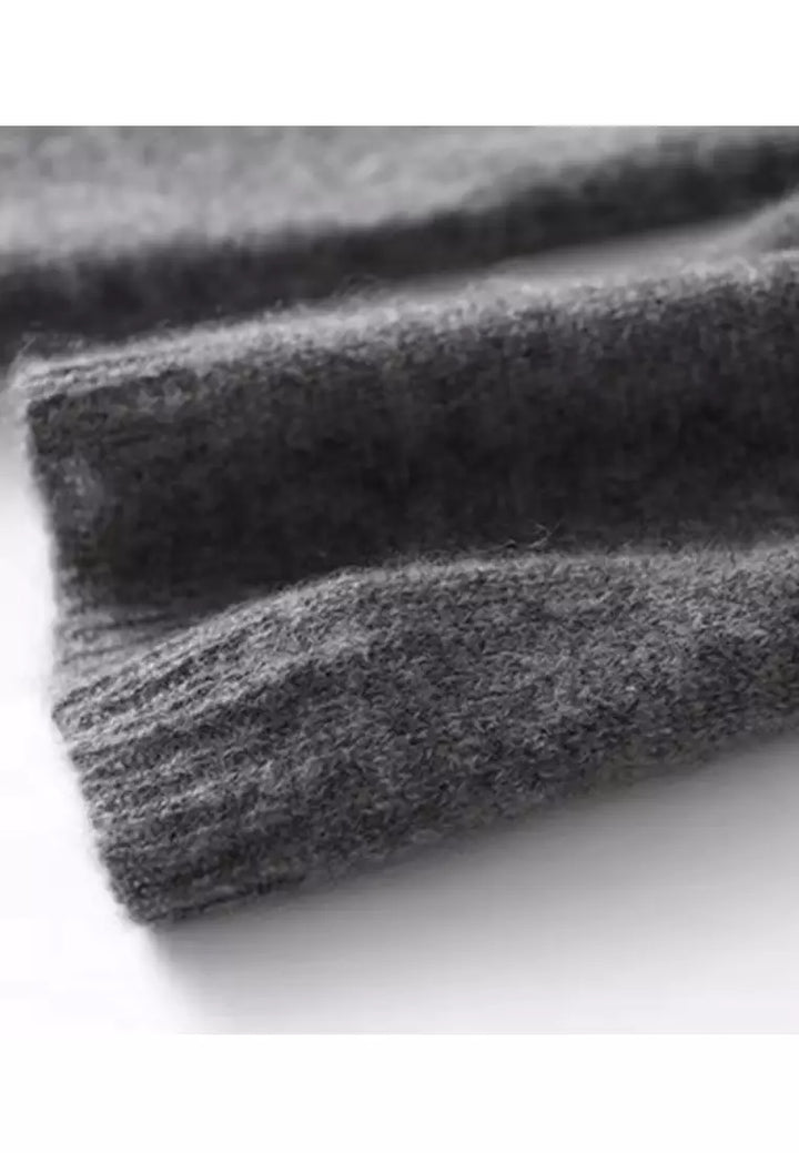 Simple Solid Long Sleeve Sweater - PurStyle-S (2-4)-Nora Luxe