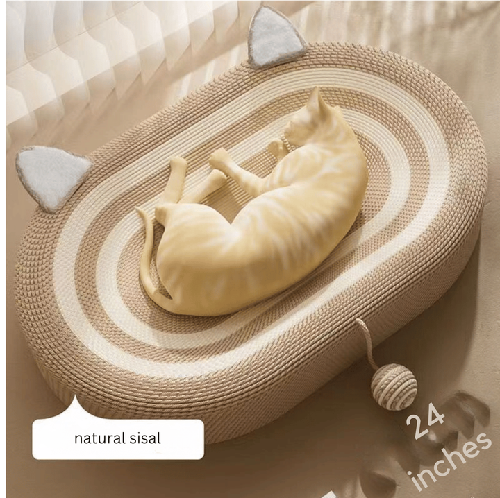 Sisal Cat Scratching Post - Scratch Oasis-Nora Luxe