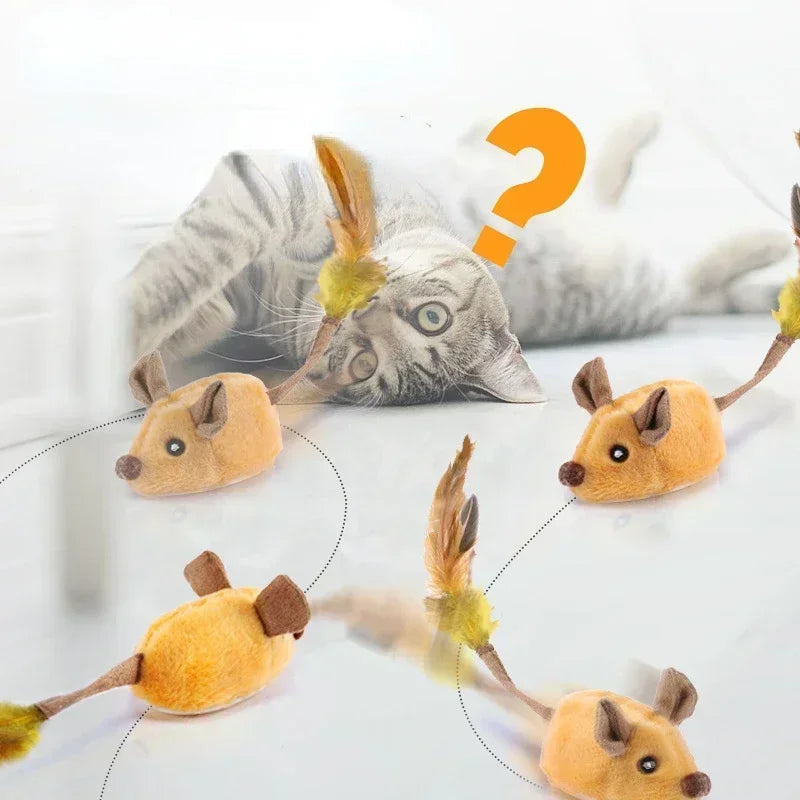 Slim Cat Toy - SmartMouse-Gray-Nora Luxe