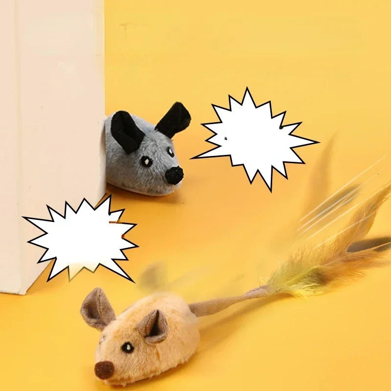Slim Cat Toy - SmartMouse-Gray-Nora Luxe