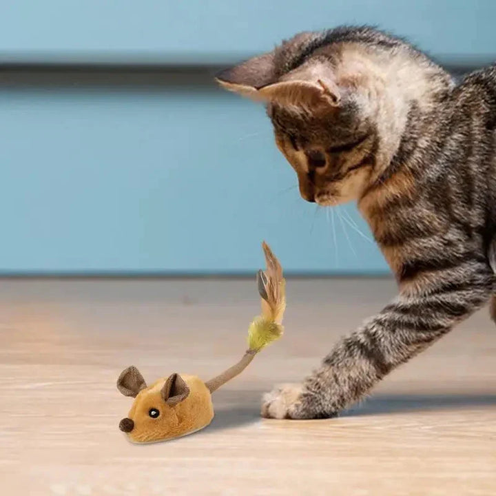 Slim Cat Toy - SmartMouse-Gray-Nora Luxe