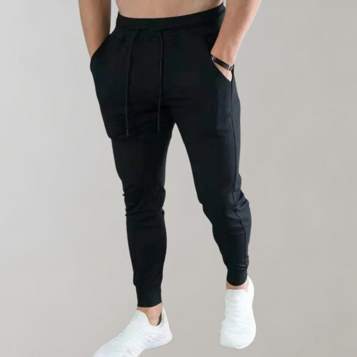 Slim Fit Men’s Jogging Trousers - Orion-Black-M-Nora Luxe
