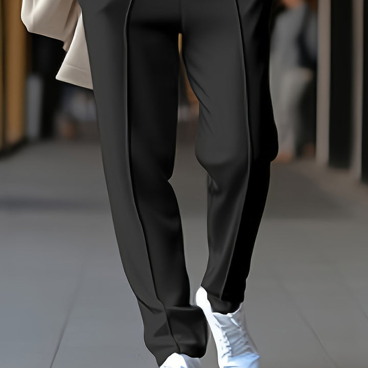 Slim Fit Stretch Chino - Max-Black-S-Nora Luxe