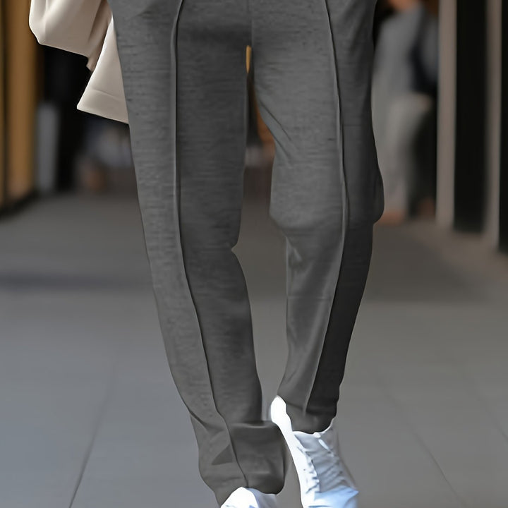 Slim Fit Stretch Chino - Max-Dark Gray-M-Nora Luxe