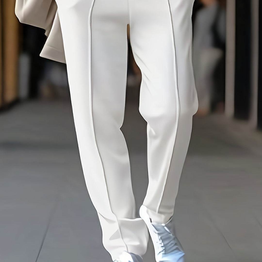 Slim Fit Stretch Chino - Max-White-M-Nora Luxe