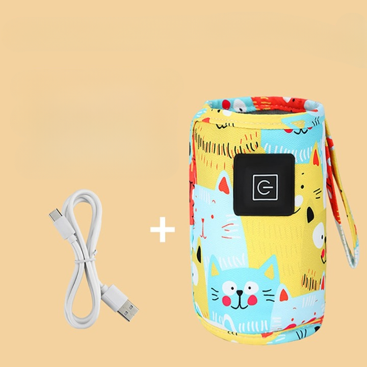 Smart and Portable Bottle Warmer - MilkWarmer Go-Yellow-Nora Luxe