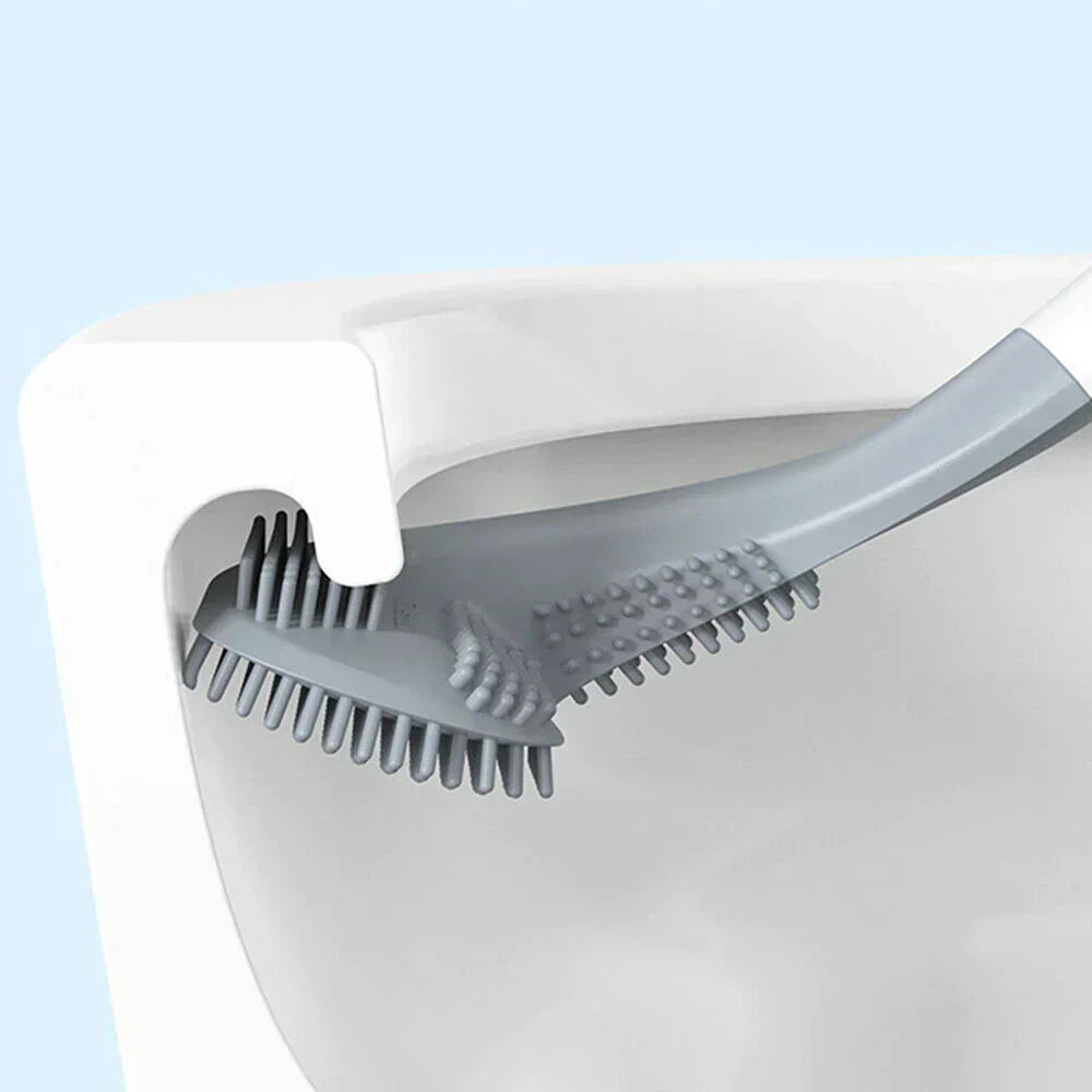 Smart Hygienic Toilet Brush - PureClean Brush-Blue-Brush + Holder-Nora Luxe