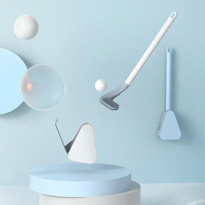 Smart Hygienic Toilet Brush - PureClean Brush-Blue-Brush + Holder-Nora Luxe