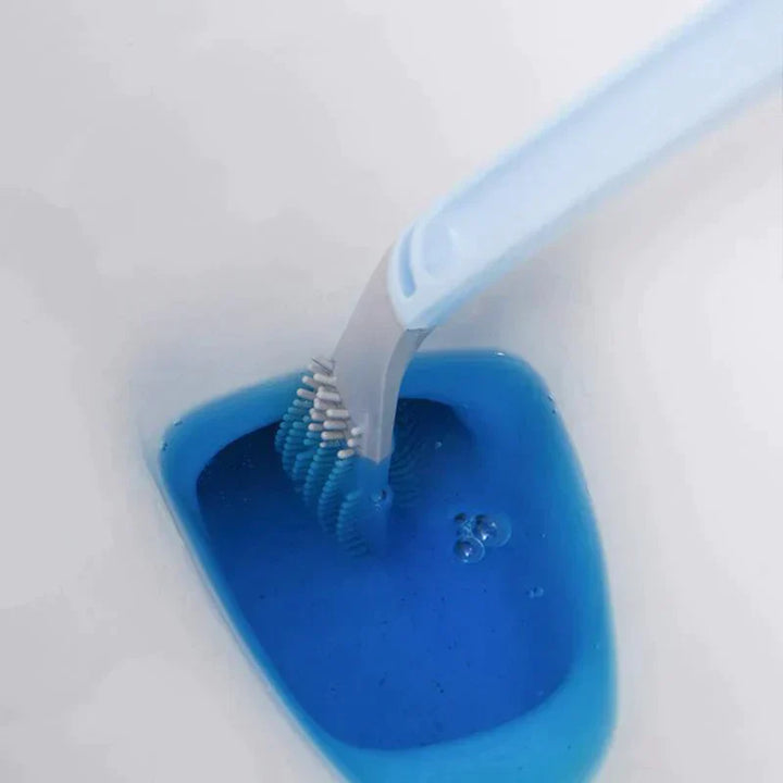 Smart Hygienic Toilet Brush - PureClean Brush-Blue-Brush + Holder-Nora Luxe