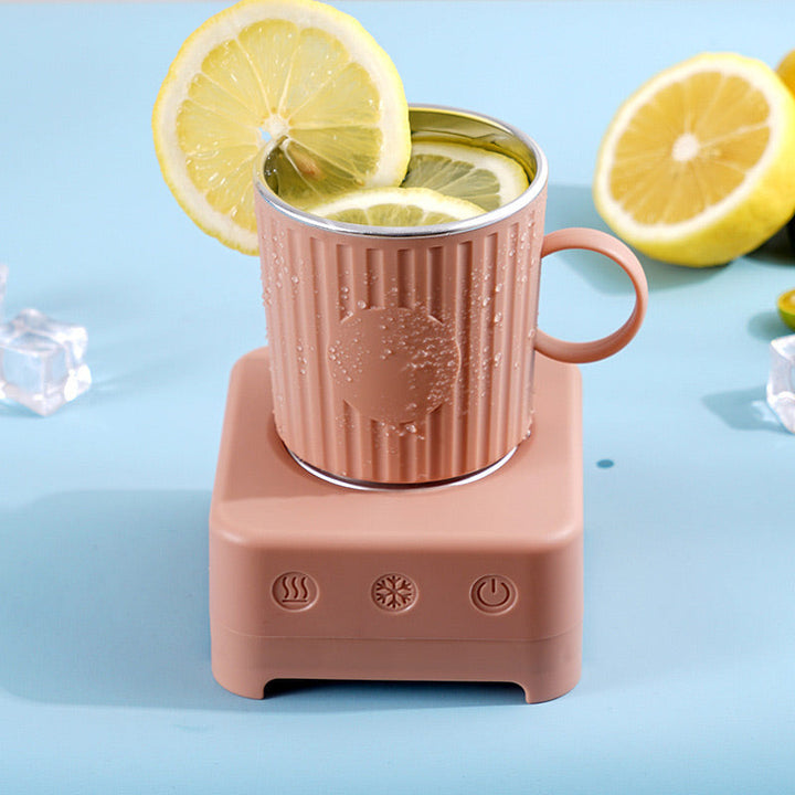 Smart Mug with Fast Cooling and Heating - ThermoMug-Pink-Nora Luxe