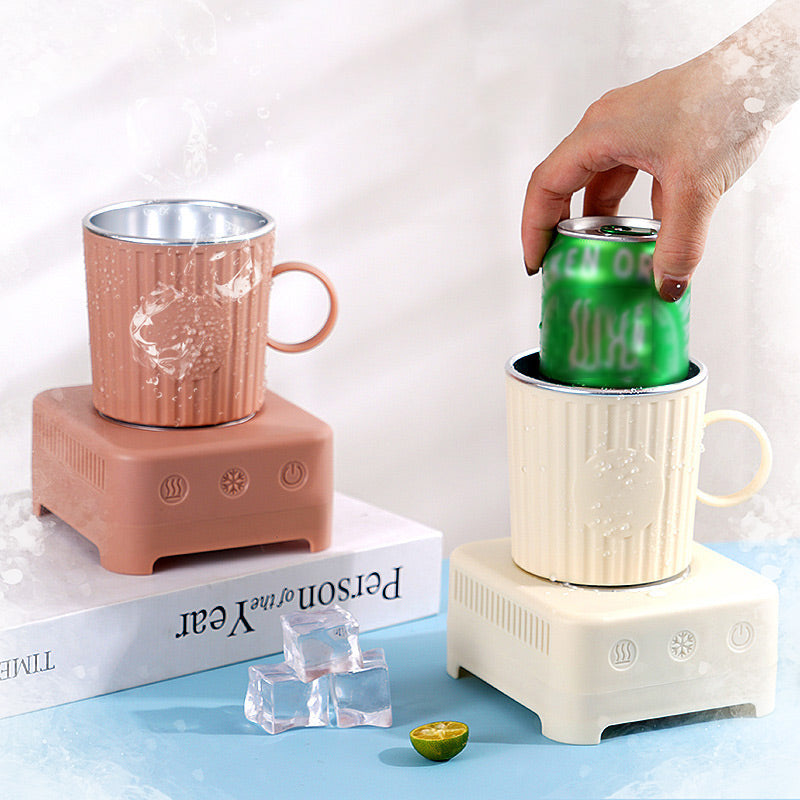 Smart Mug with Fast Cooling and Heating - ThermoMug-Yellow-Nora Luxe