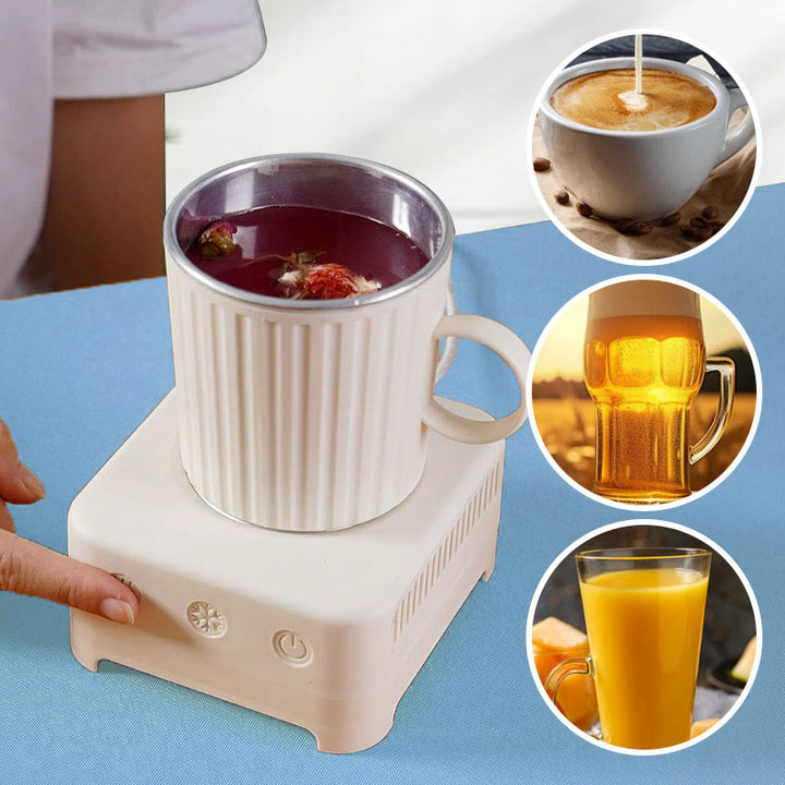Smart Mug with Fast Cooling and Heating - ThermoMug-Yellow-Nora Luxe