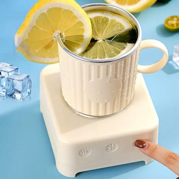 Smart Mug with Fast Cooling and Heating - ThermoMug-Yellow-Nora Luxe