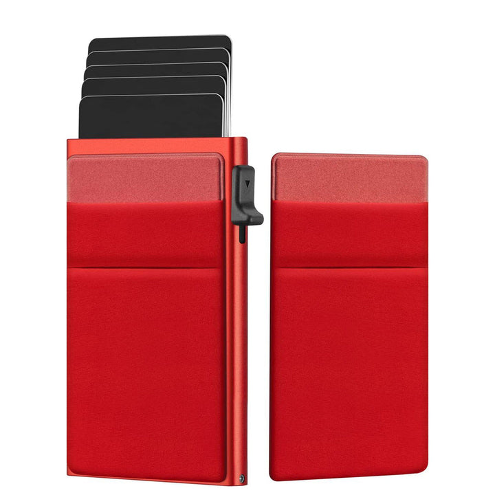 SMART RFID CREDIT CARD HOLDER - THIN MINI METAL WALLET FOR MEN-Black-Nora Luxe