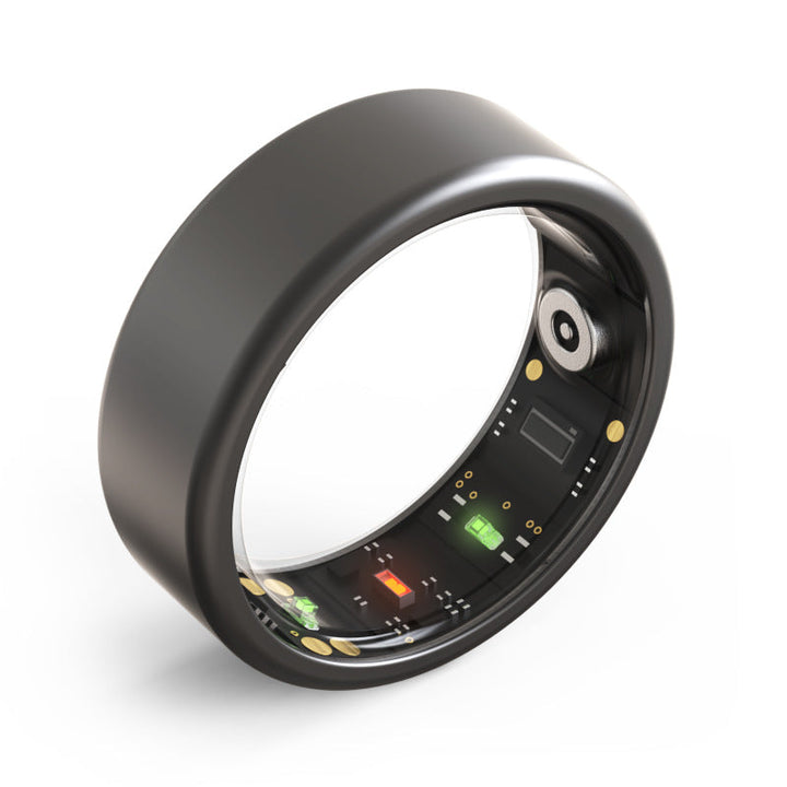 Smart Ring with Health Monitoring - Luna-Black-0.71 inches-Nora Luxe